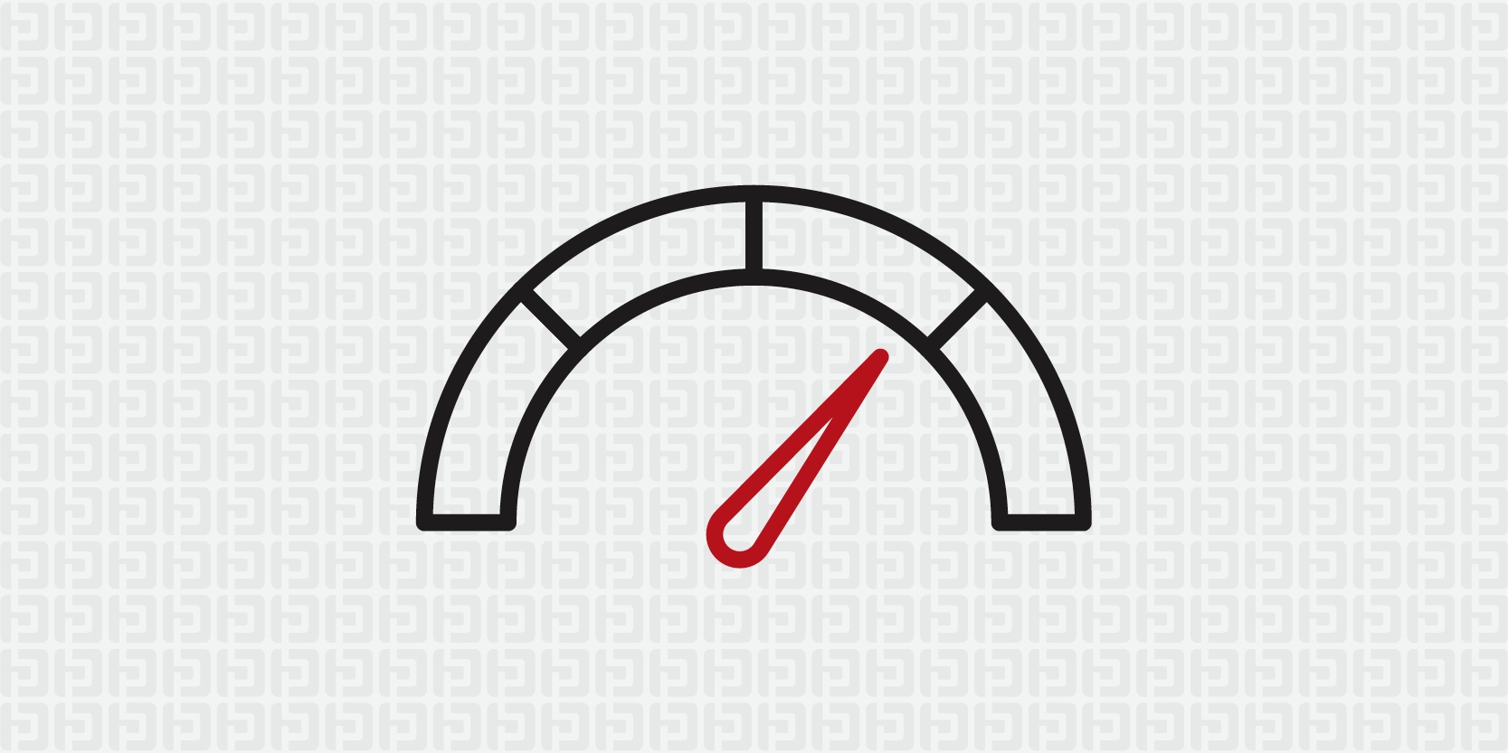 speedometer icon with arrow pointed 3/4 of the way to the right to indicate good credit score