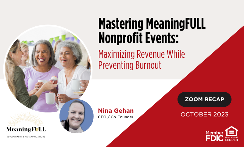 How to Plan and Execute ‘MeaningFULL’ Nonprofit Events 